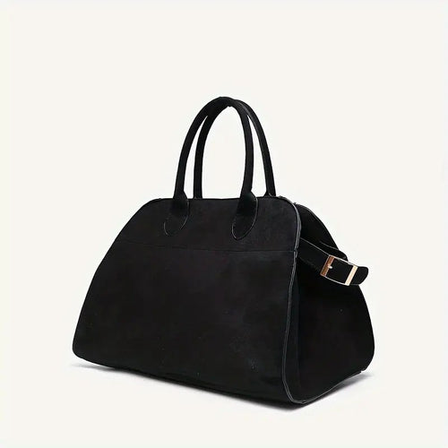Brushed Bombé Top-Handle Bag