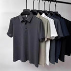 Waffle-Knit Polo