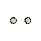 Faux-Pearl Accent Earrings