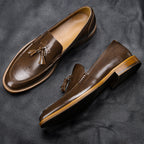 Burnished Tassel Loafers