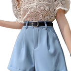 Pleated Trouser Shorts