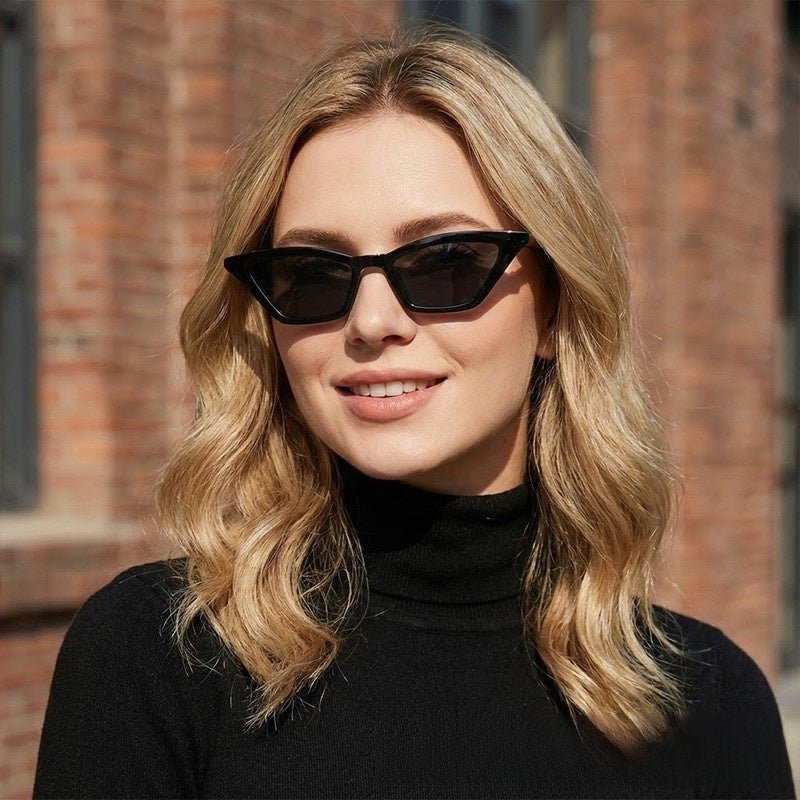 Narrow Cat-Eye Sunglasses — detail