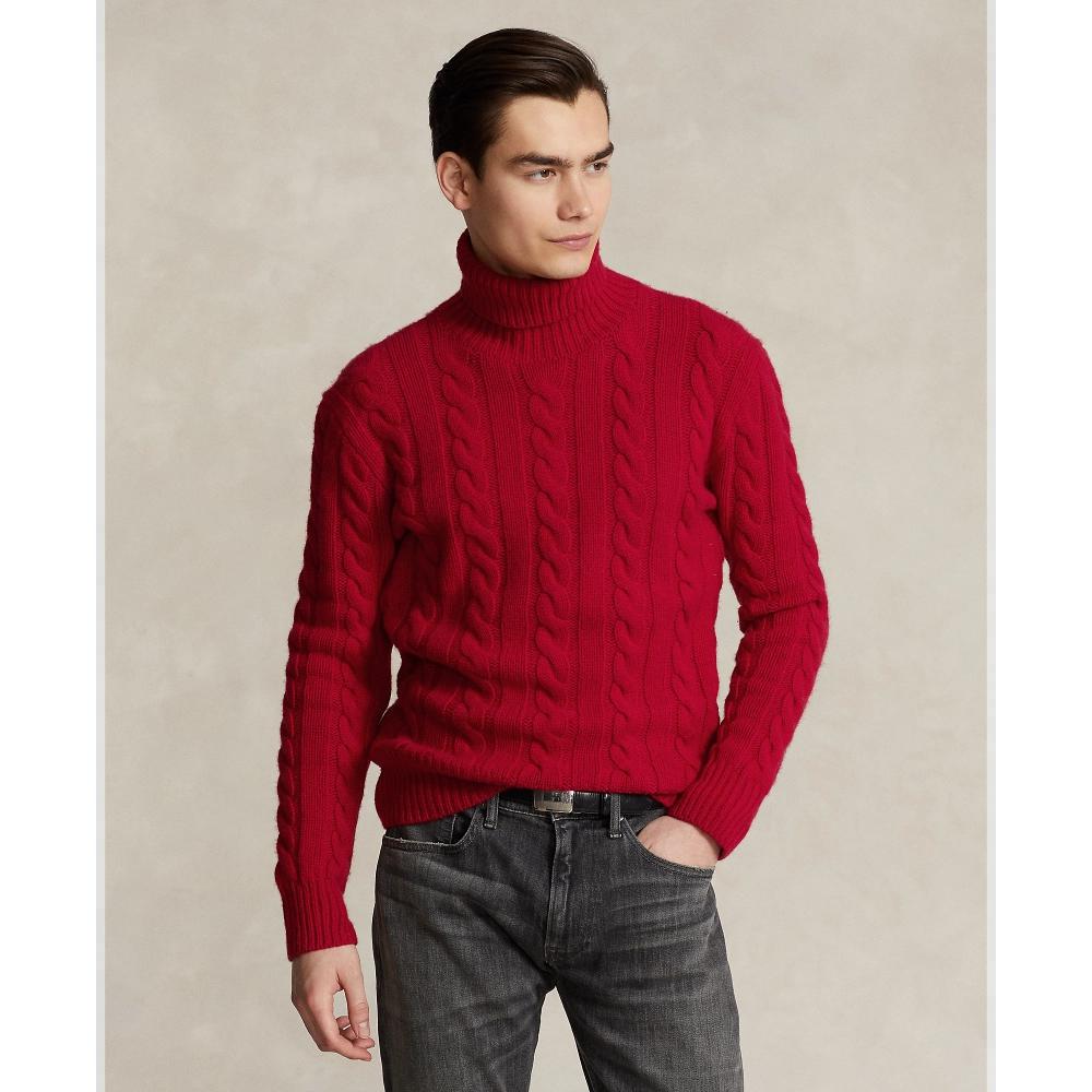 Cotton Cable-Knit Half-Zip Sweater