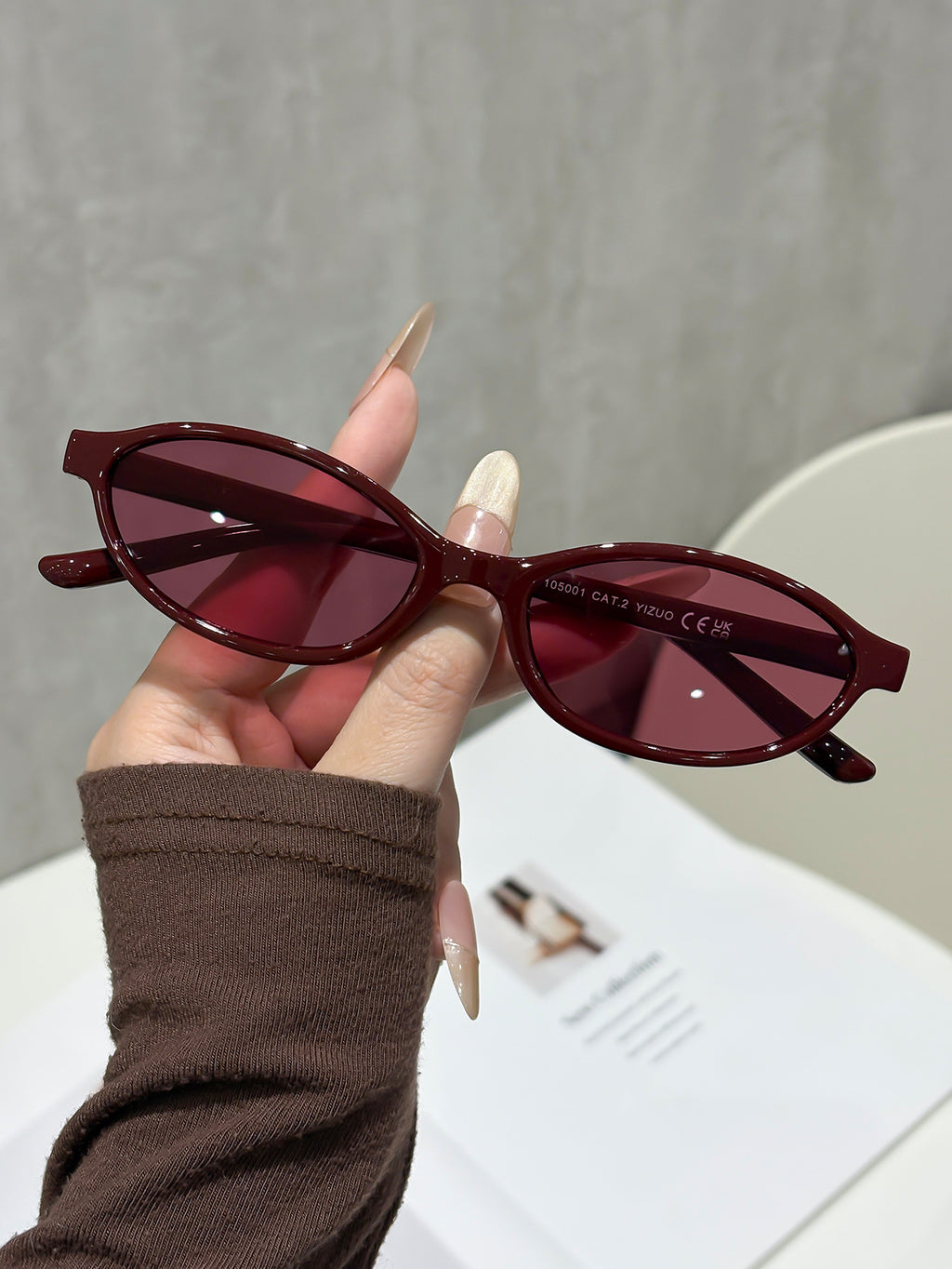 Slim Oval Sunglasses