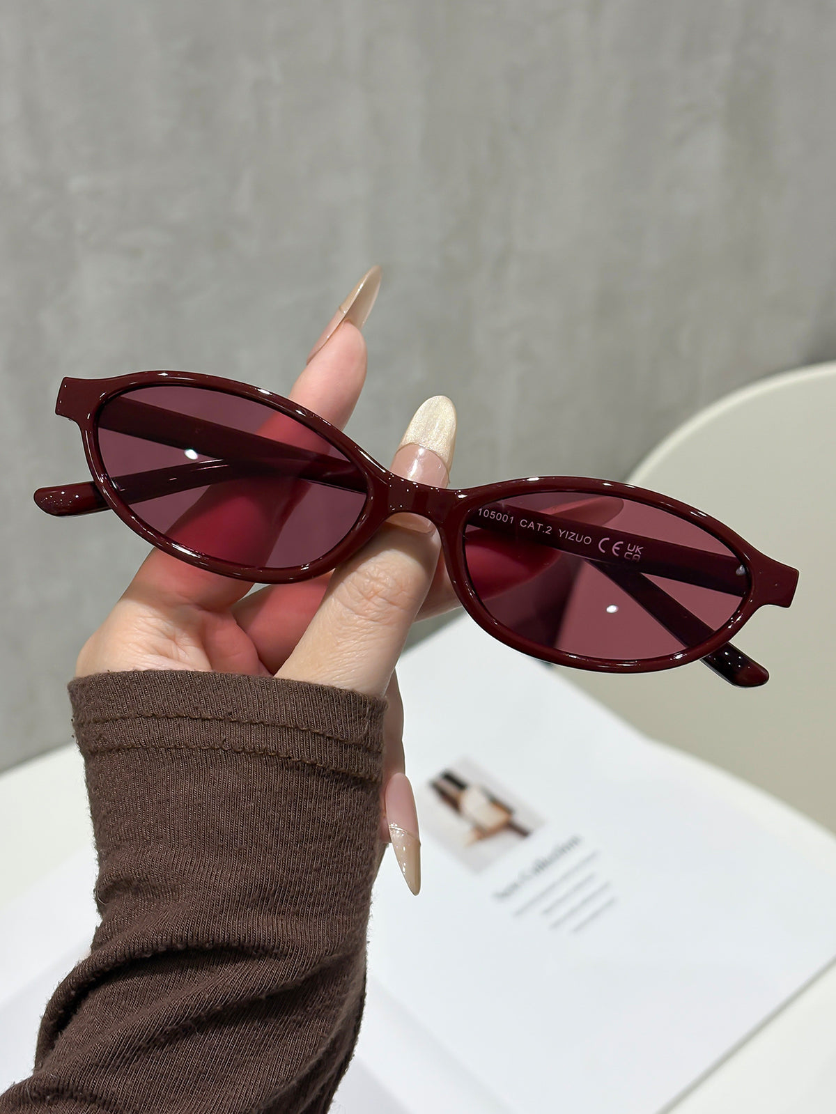 Slim Oval Sunglasses