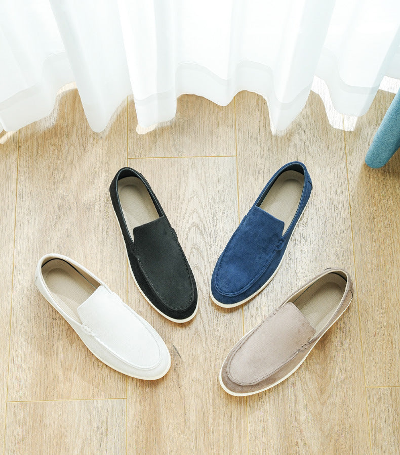 Soft Suede Slip-On Loafers — detail