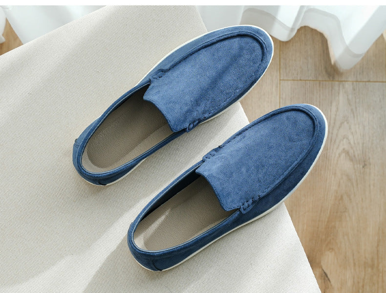 Soft Suede Slip-On Loafers — detail