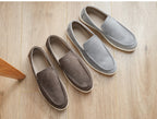 Soft Suede Slip-On Loafers — detail