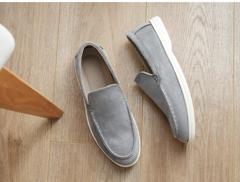 Soft Suede Slip-On Loafers — detail
