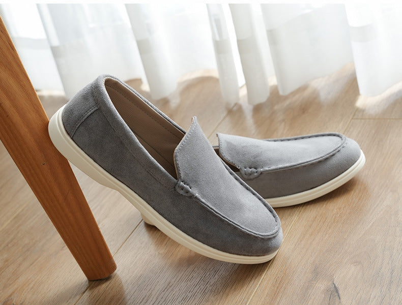 Soft Suede Slip-On Loafers — detail